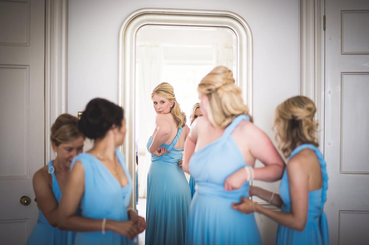 bridesmaids getting ready