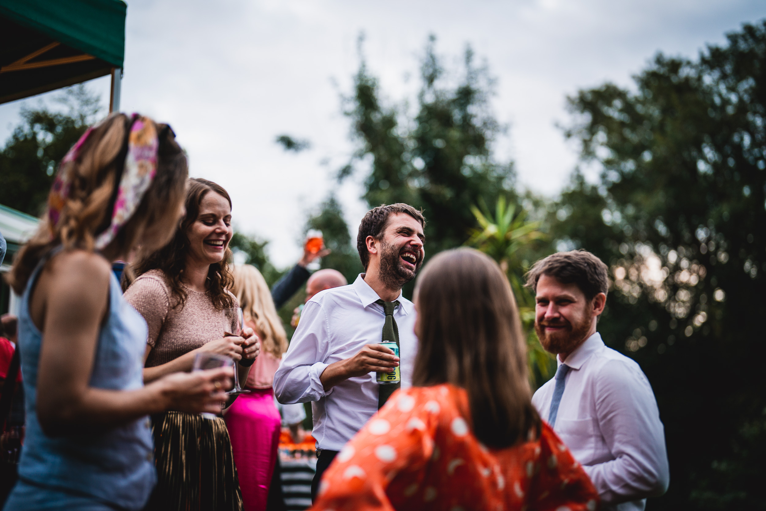 A group of people at a Surrey Wedding.